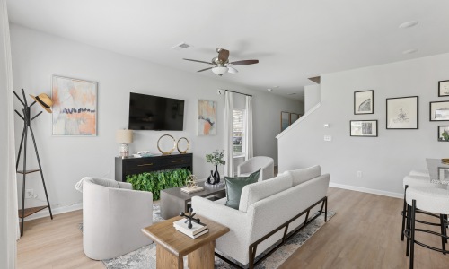 open concept living area with natural light open concept living area with natural light