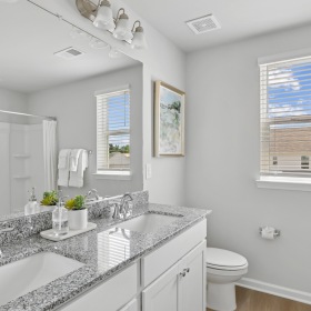 bathroom with double sink  bathroom with double sink